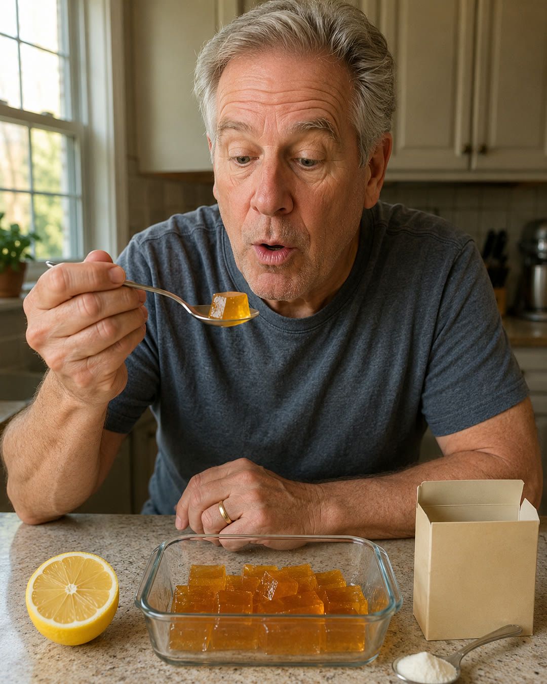 Gelatin recipe presentation for men over 50